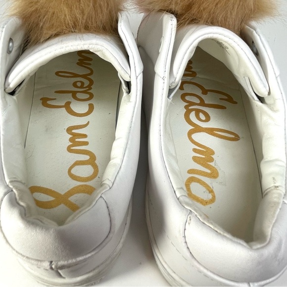 Sam Edelman Women’s Leather Pompom Sneakers Size 7.5M - Picture 10 of 11